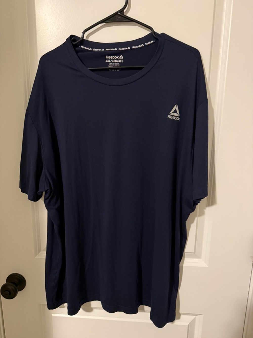Reebok Men’s Navy Short-Sleeve Athletic Tee